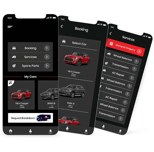 automotive workshop app development qatar